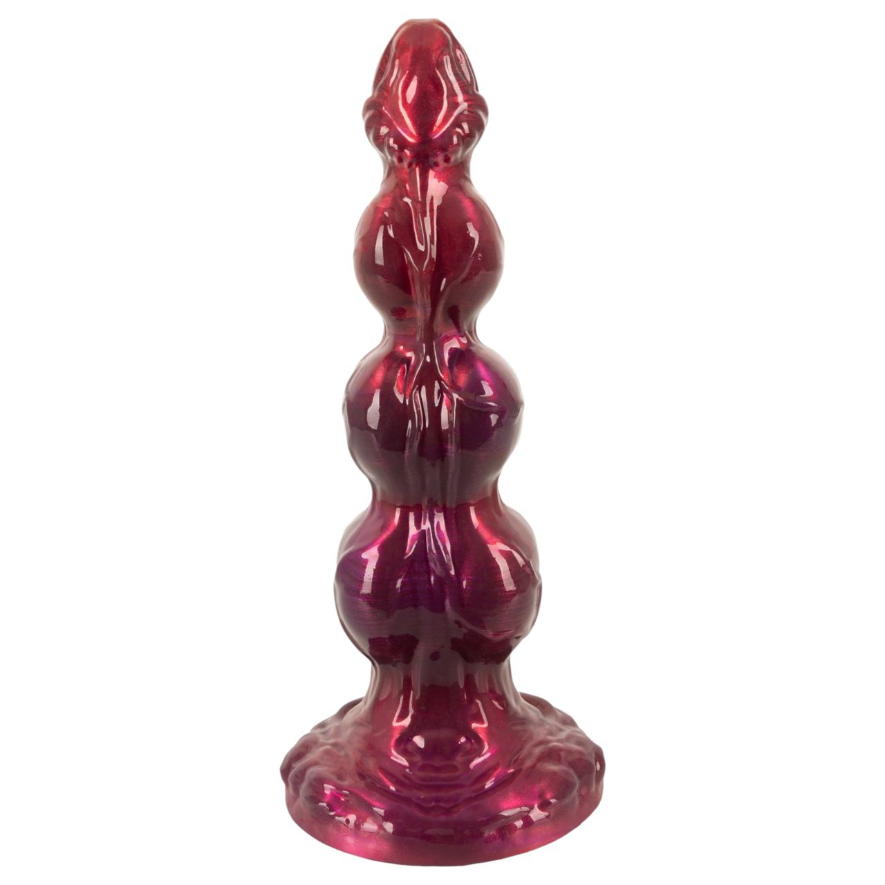Beasty Cocks - Werewolf Willie dildó tapadókoronggal - bordó (21 cm) Beasty Cocks - Werewolf Willie dildó tapadókoronggal - bordó (21 cm)