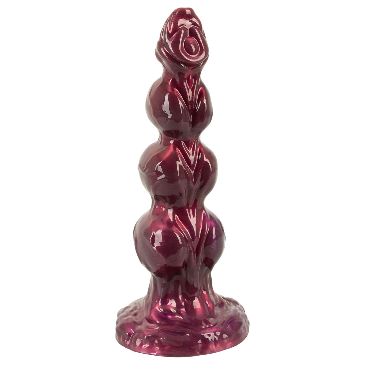 Beasty Cocks - Werewolf Willie dildó tapadókoronggal - bordó (21 cm) Beasty Cocks - Werewolf Willie dildó tapadókoronggal - bordó (21 cm)