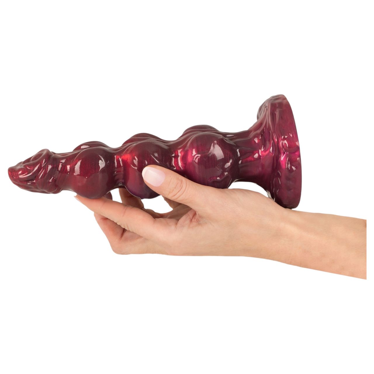 Beasty Cocks - Werewolf Willie dildó tapadókoronggal - bordó (21 cm) Beasty Cocks - Werewolf Willie dildó tapadókoronggal - bordó (21 cm)