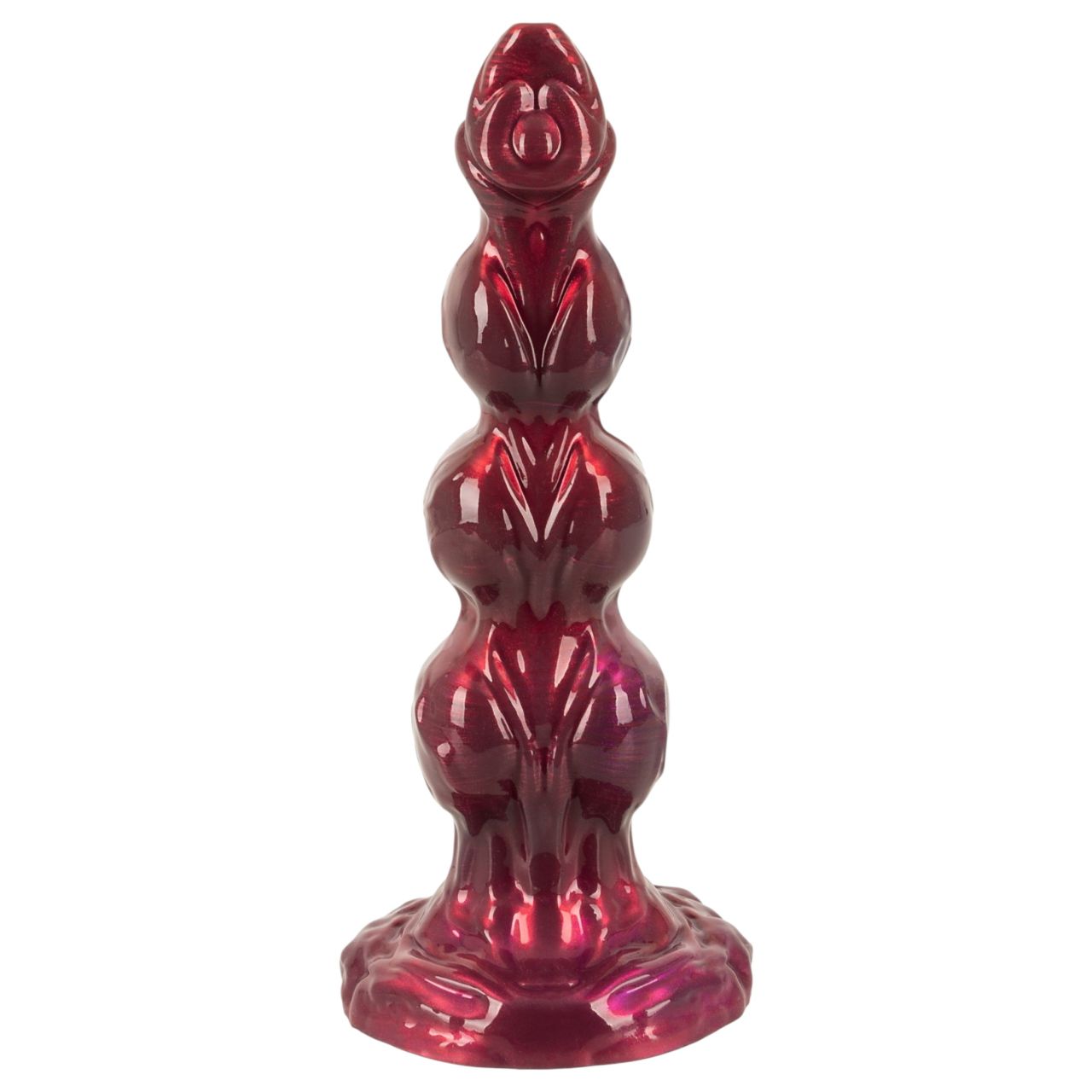 Beasty Cocks - Werewolf Willie dildó tapadókoronggal - bordó (21 cm) Beasty Cocks - Werewolf Willie dildó tapadókoronggal - bordó (21 cm)