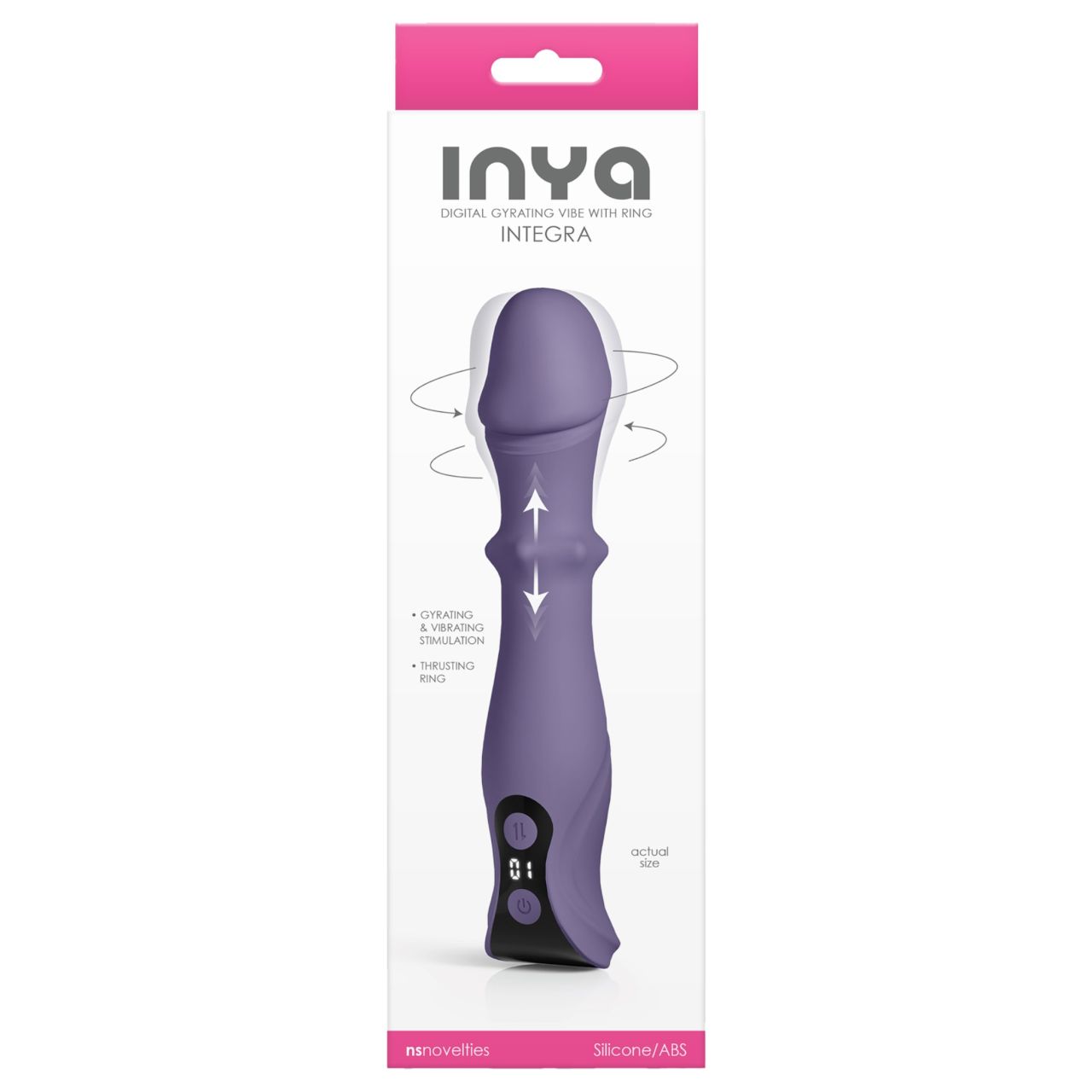 NS Novelties - lökő-forgó vibrátor (lila)