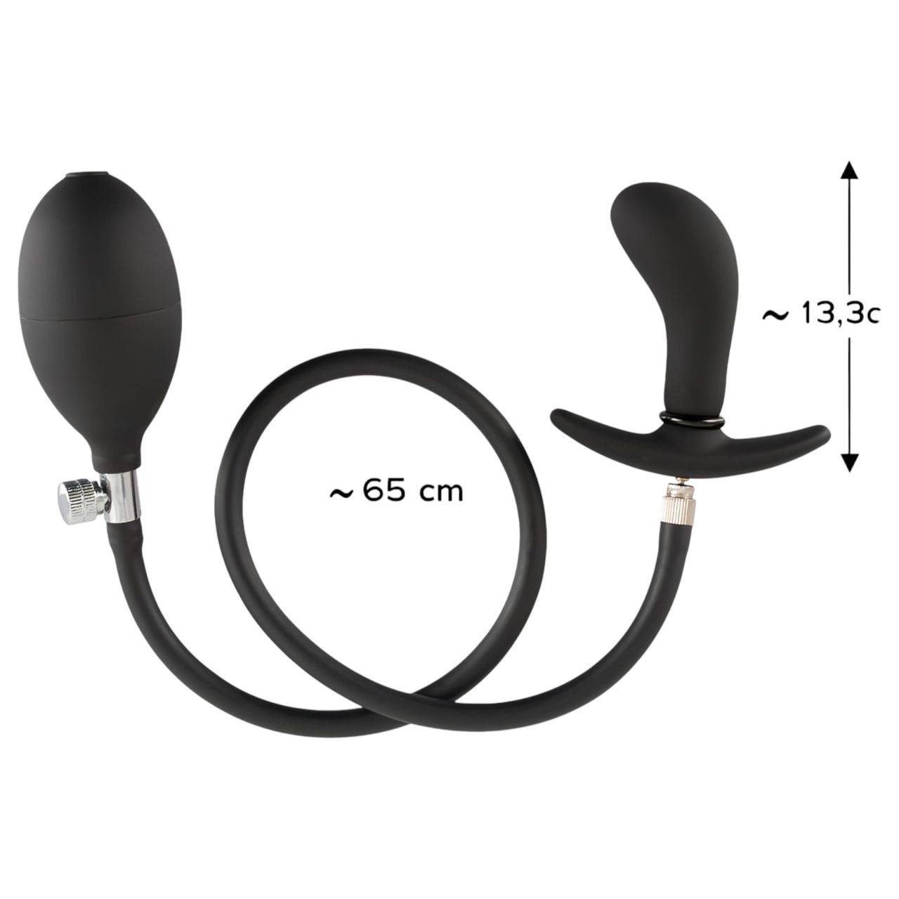 You2Toys - pumpálható, anál tágító plug (fekete)