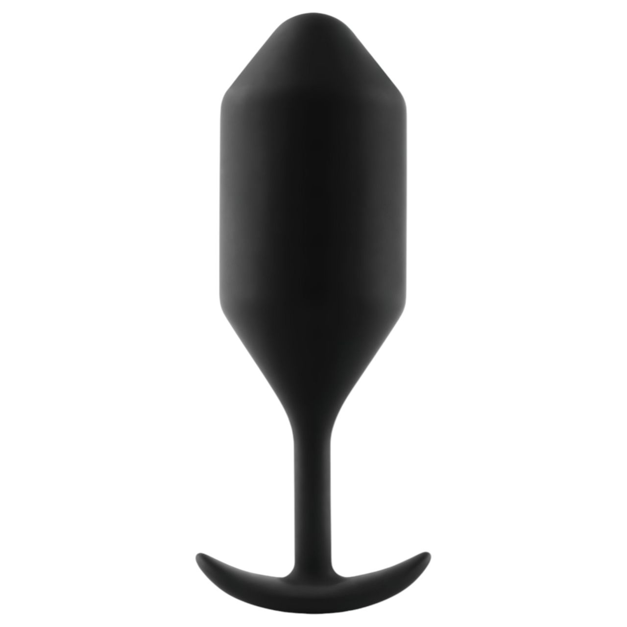 b-Vibe Snug Plug 4 - dupla golyós anál plug (257 g, fekete)