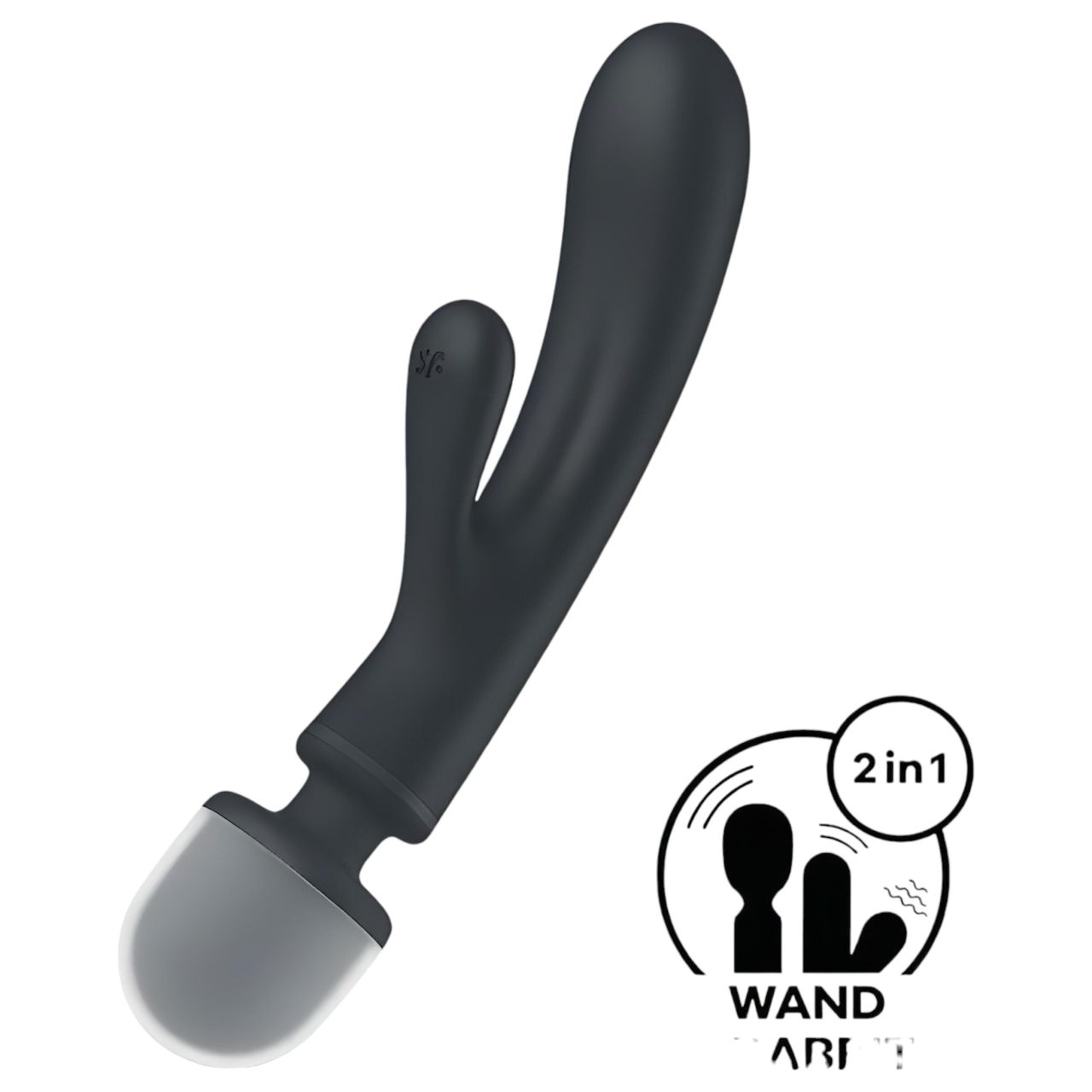 Satisfyer Triple Lover - G-pont és masszírozó vibrátor (fekete)