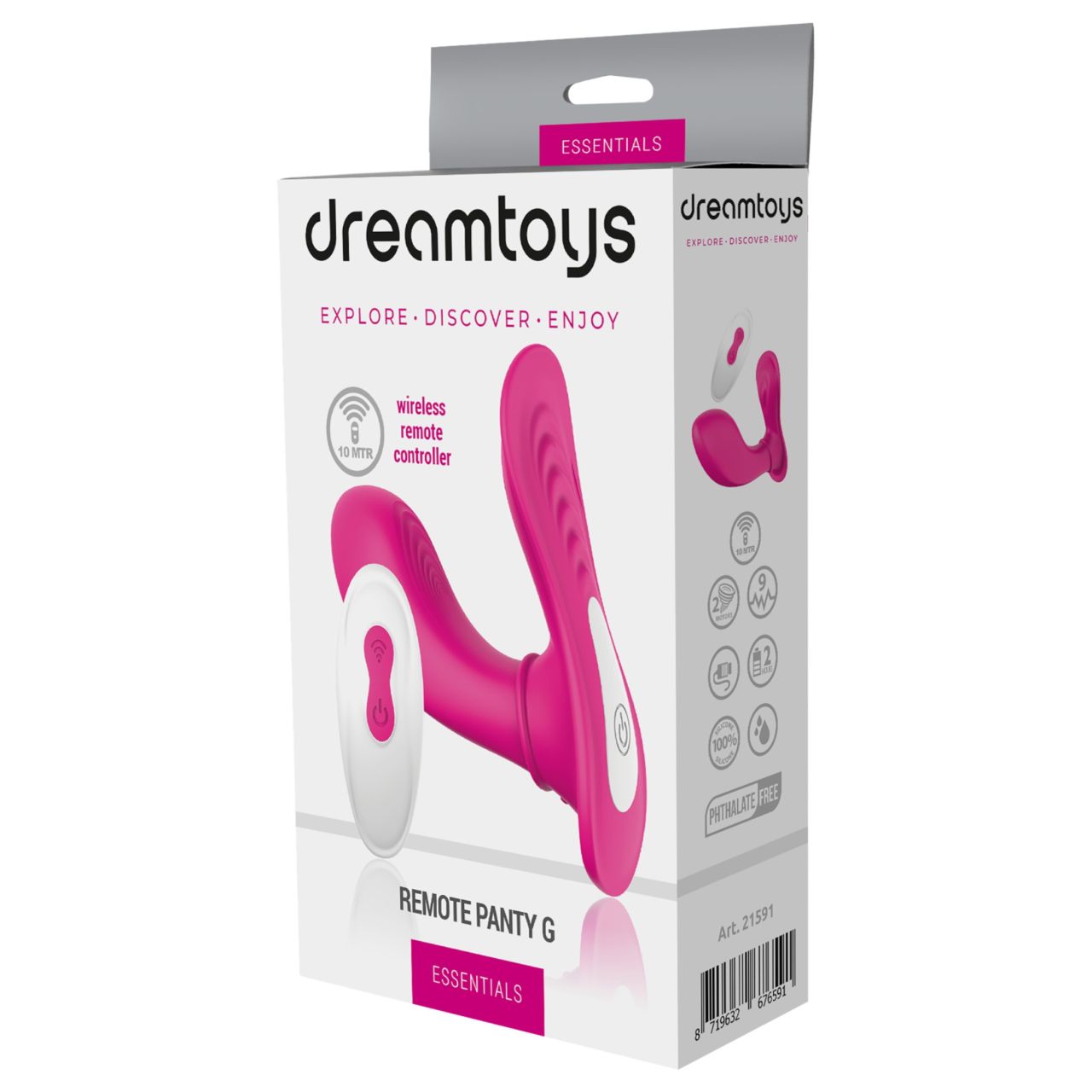 Dreamtoys Essentials - hordható G-pont izgató bugyi vibrátor (magenta) Dreamtoys Essentials - hordható G-pont izgató bugyi vibrátor (magenta)
