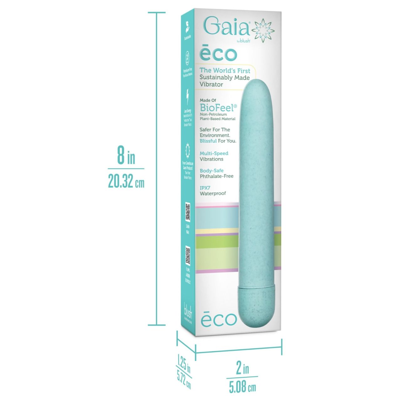 Gaia Eco L - környezetbarát rúdvibrátor (kék) - nagy