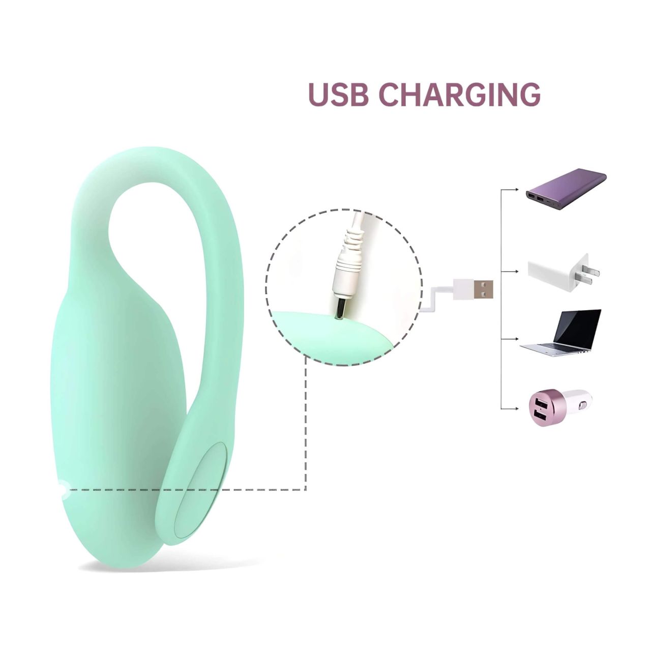 Magic Motion FitCute - App-vezérelt vibrációs gésagolyó (menta)