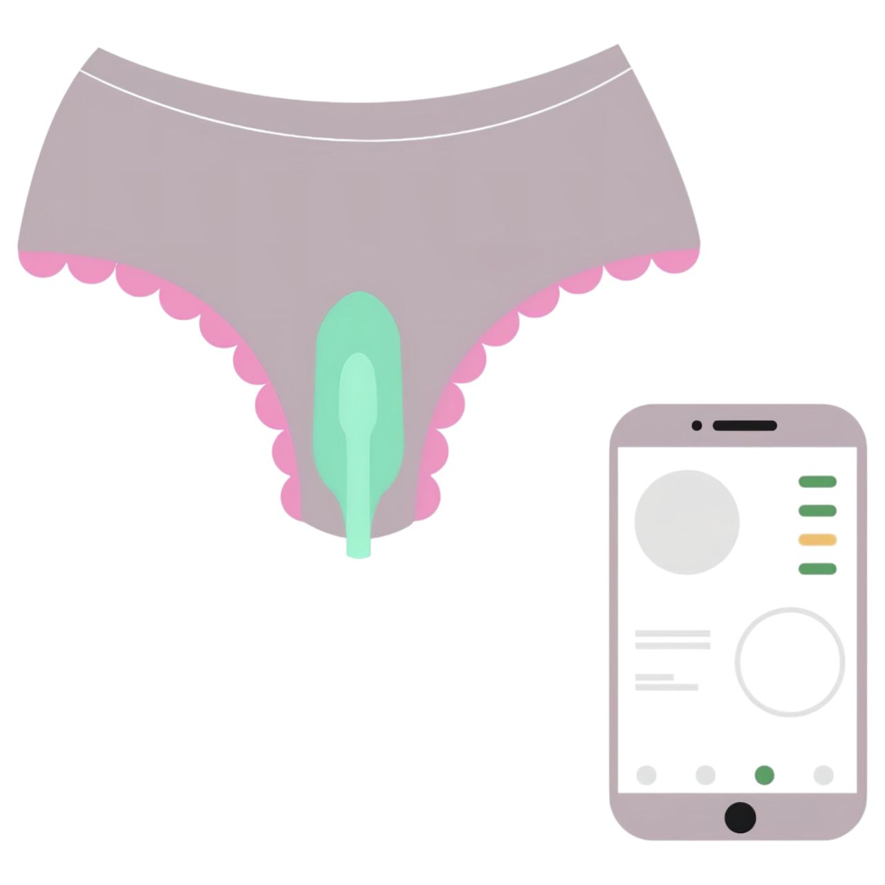 Magic Motion FitCute - App-vezérelt vibrációs gésagolyó (menta)