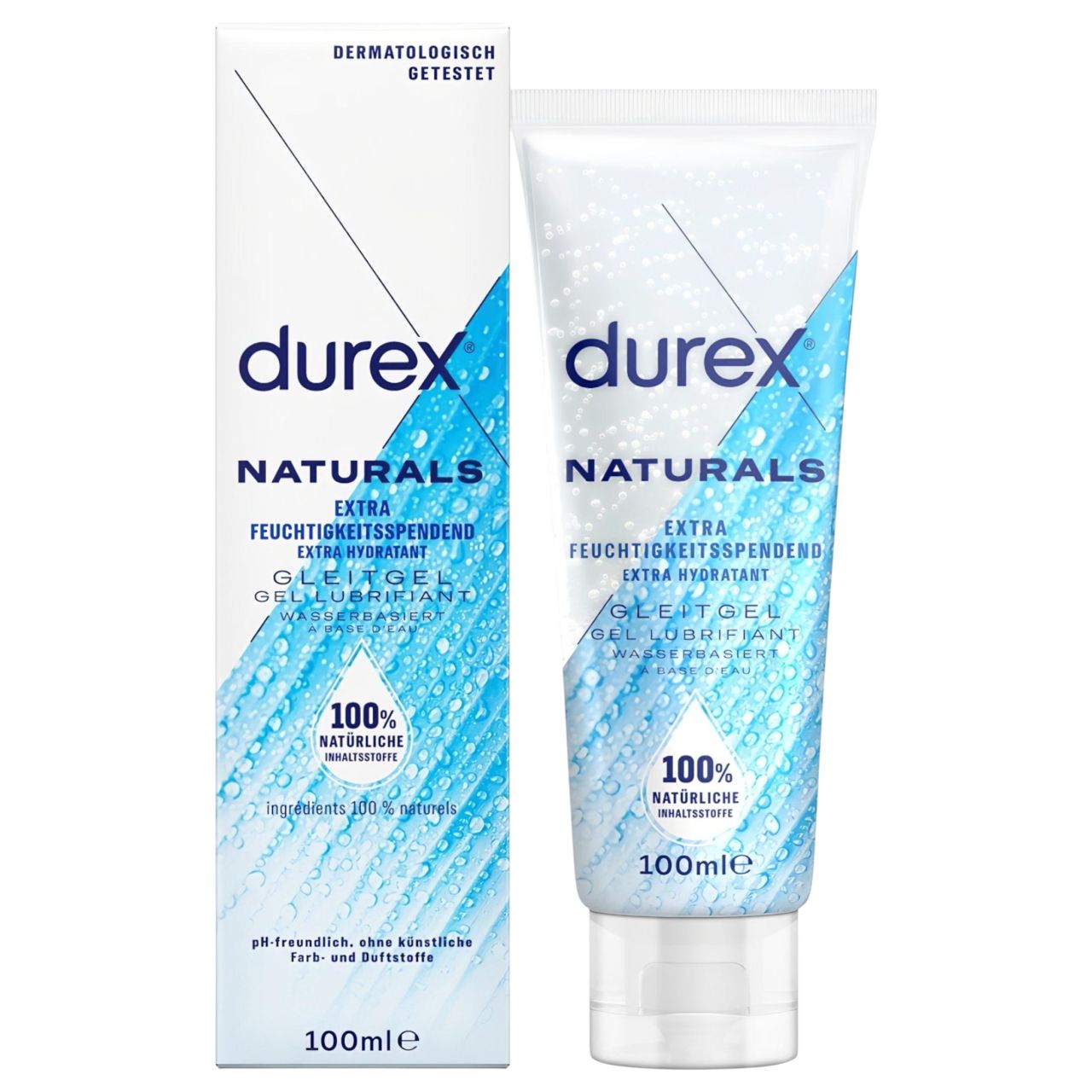 Durex Natural - hidratáló, vízbázisú síkosító (100 ml)