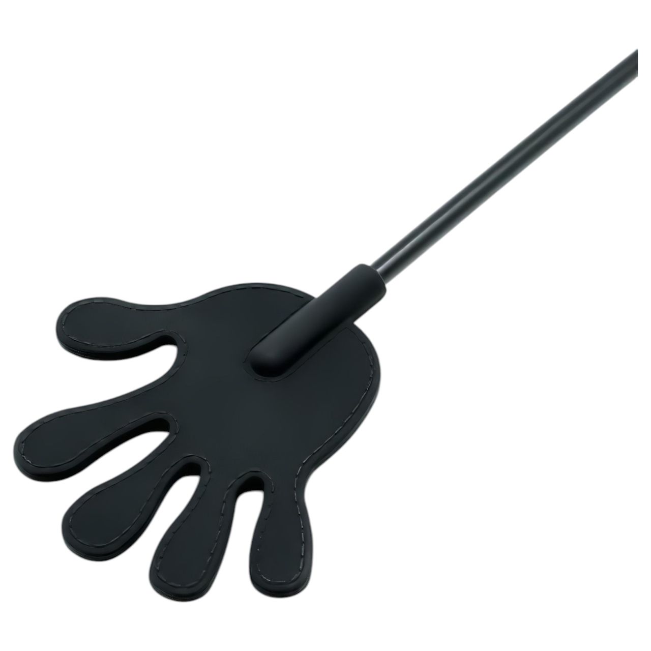 Rimba – Kéz alakú szilikon lovaglópálca - 40cm (fekete)