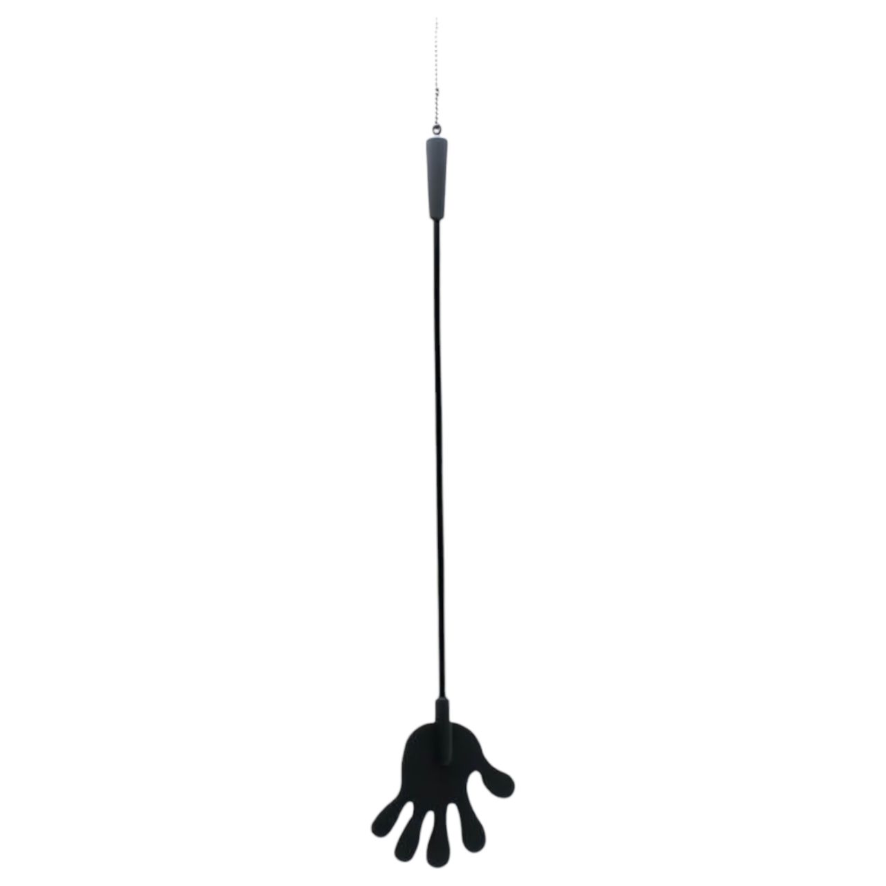 Rimba – Kéz alakú szilikon lovaglópálca - 40cm (fekete)