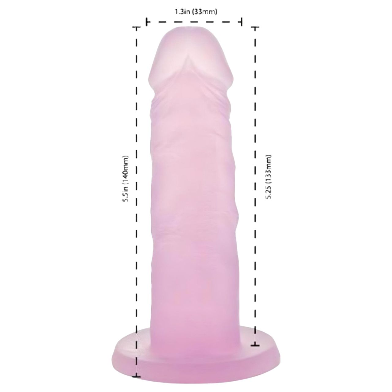 Addiction Cocktails - tapadókorongos dildó (pink)
