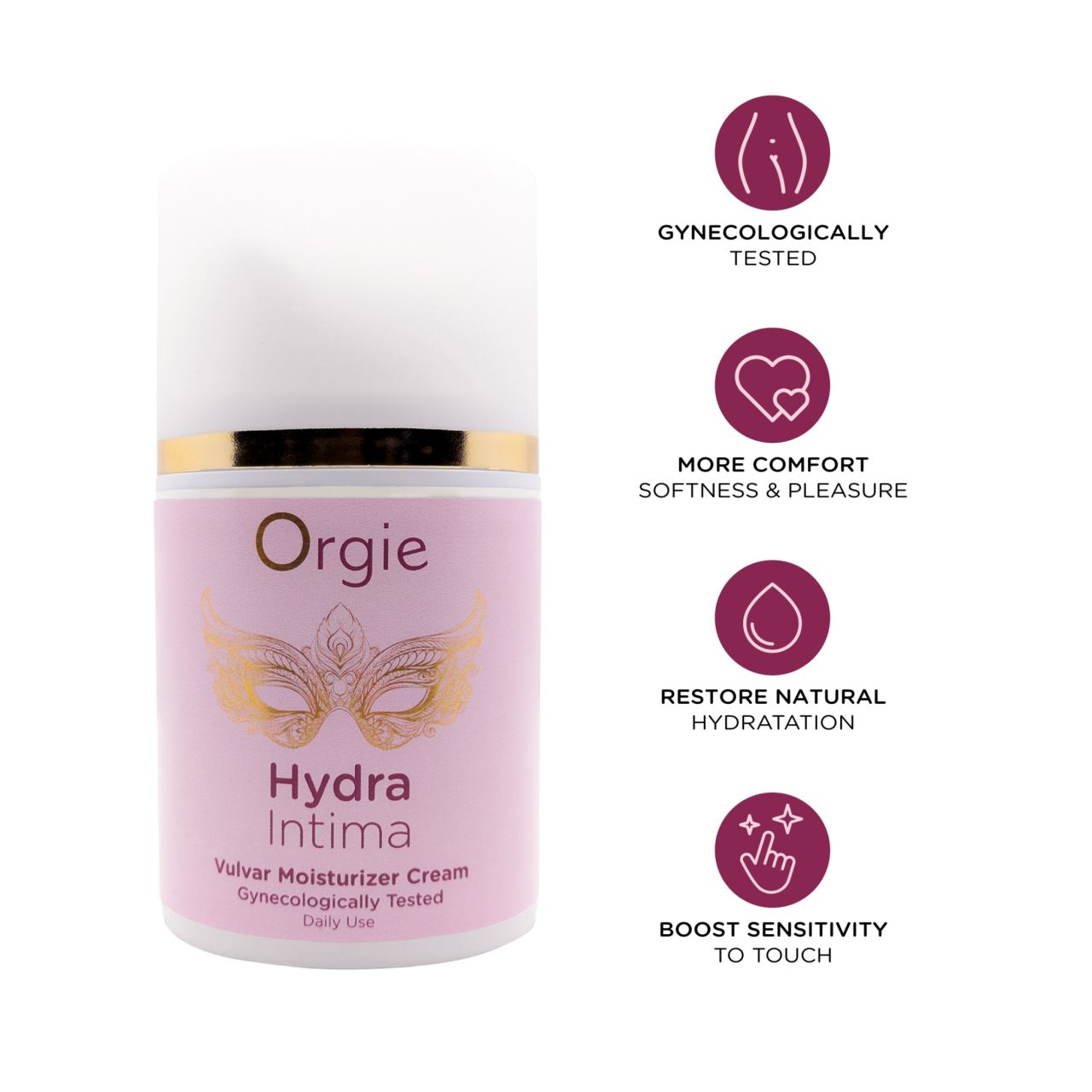 Orgie Hydra Intima - Vulva hidratáló krém napi használatra (50 ml)