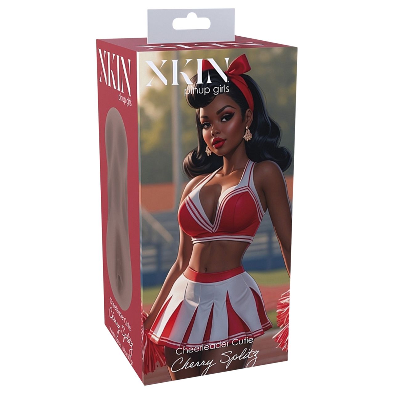 XKIN Cheerleader Cherry - élethű műpunci maszturbátor (sötét testszínű)