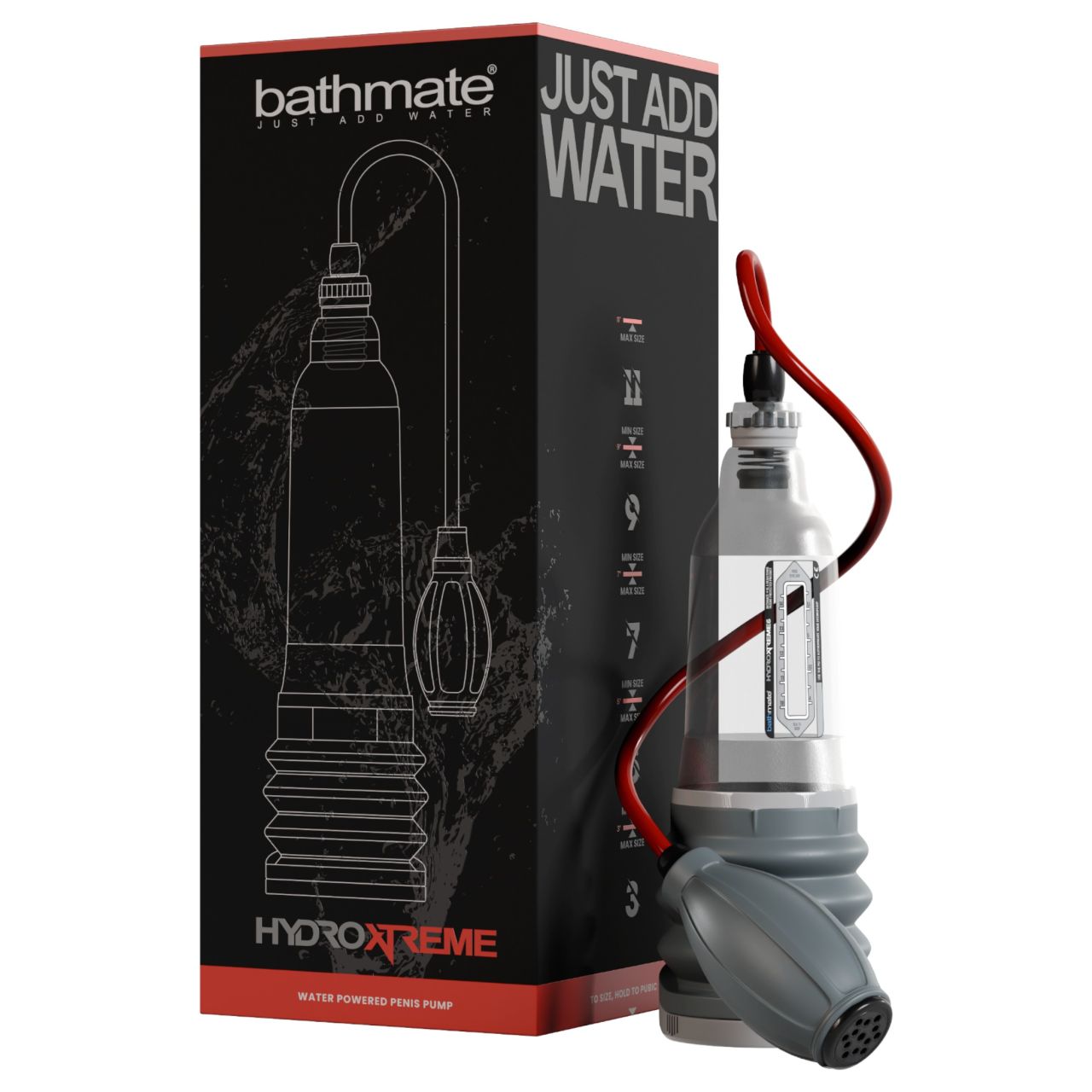 Bathmate HydroXtreme 5 - hidropumpa, kiegészítők nélkül (átlátszó)