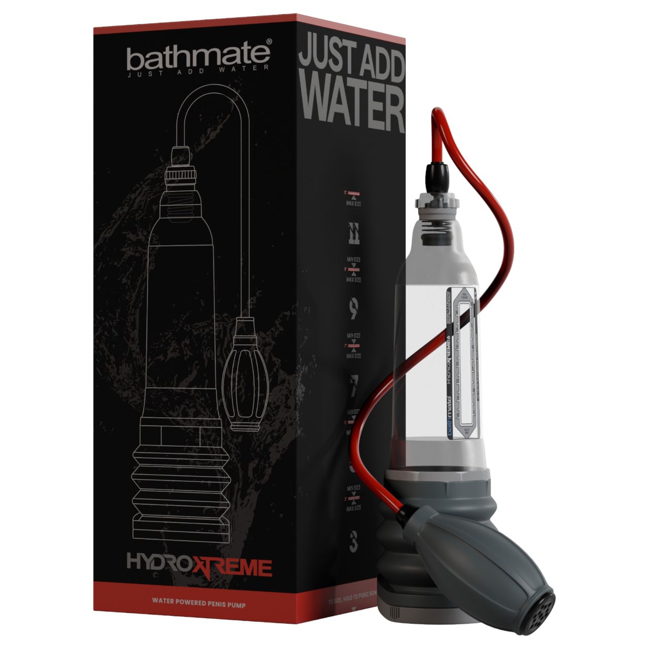 Bathmate HydroXtreme 6 - hidropumpa szett (átlátszó) Bathmate HydroXtreme 6 - hidropumpa szett (átlátszó)