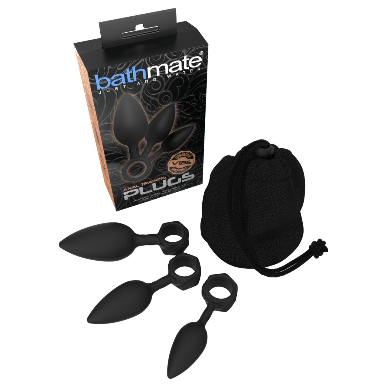 Bathmate Anal Training Plugs - anál plug szett (fekete) Bathmate Anal Training Plugs - anál plug szett (fekete)
