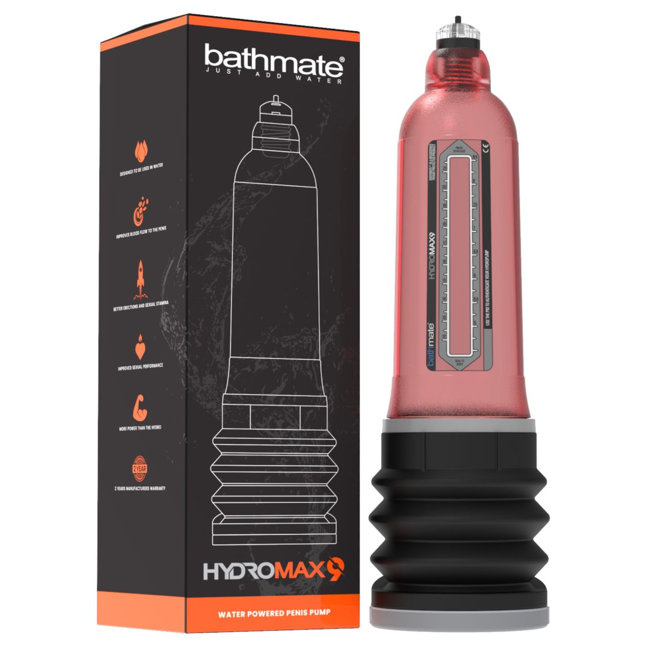 Bathmate Hydromax9 - hidropumpa (piros) Bathmate Hydromax9 - hidropumpa (piros)