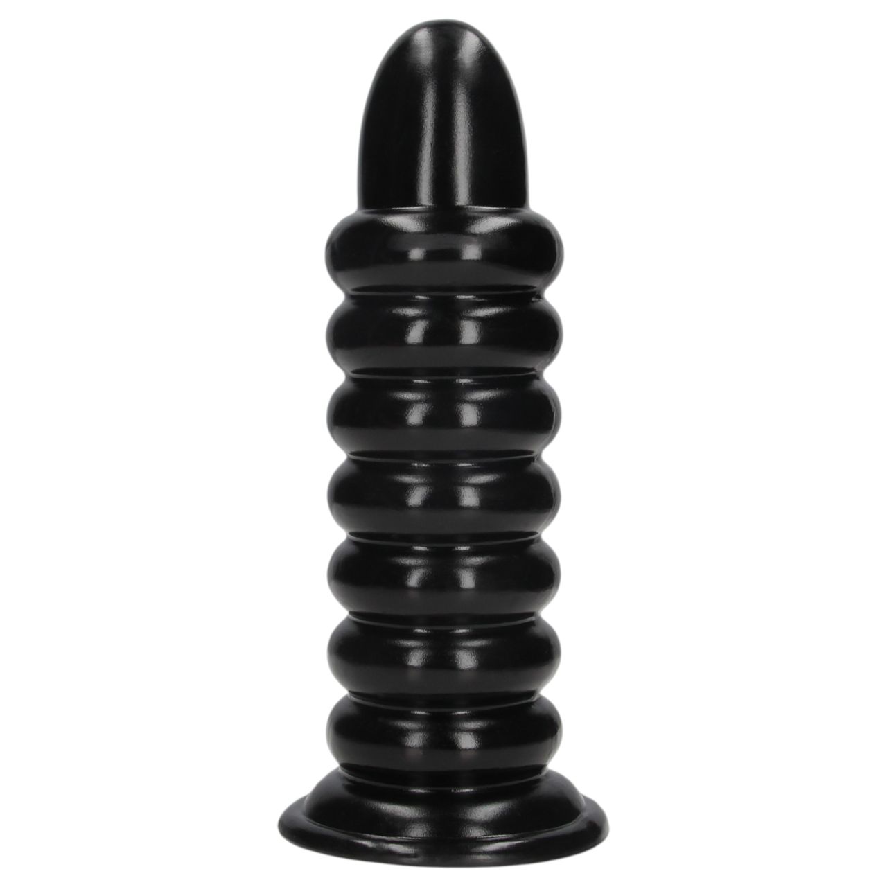 Ouch! Spiral Force - csavart anál plug (fekete) - 23,5 cm Ouch! Spiral Force - csavart anál plug (fekete) - 23,5 cm