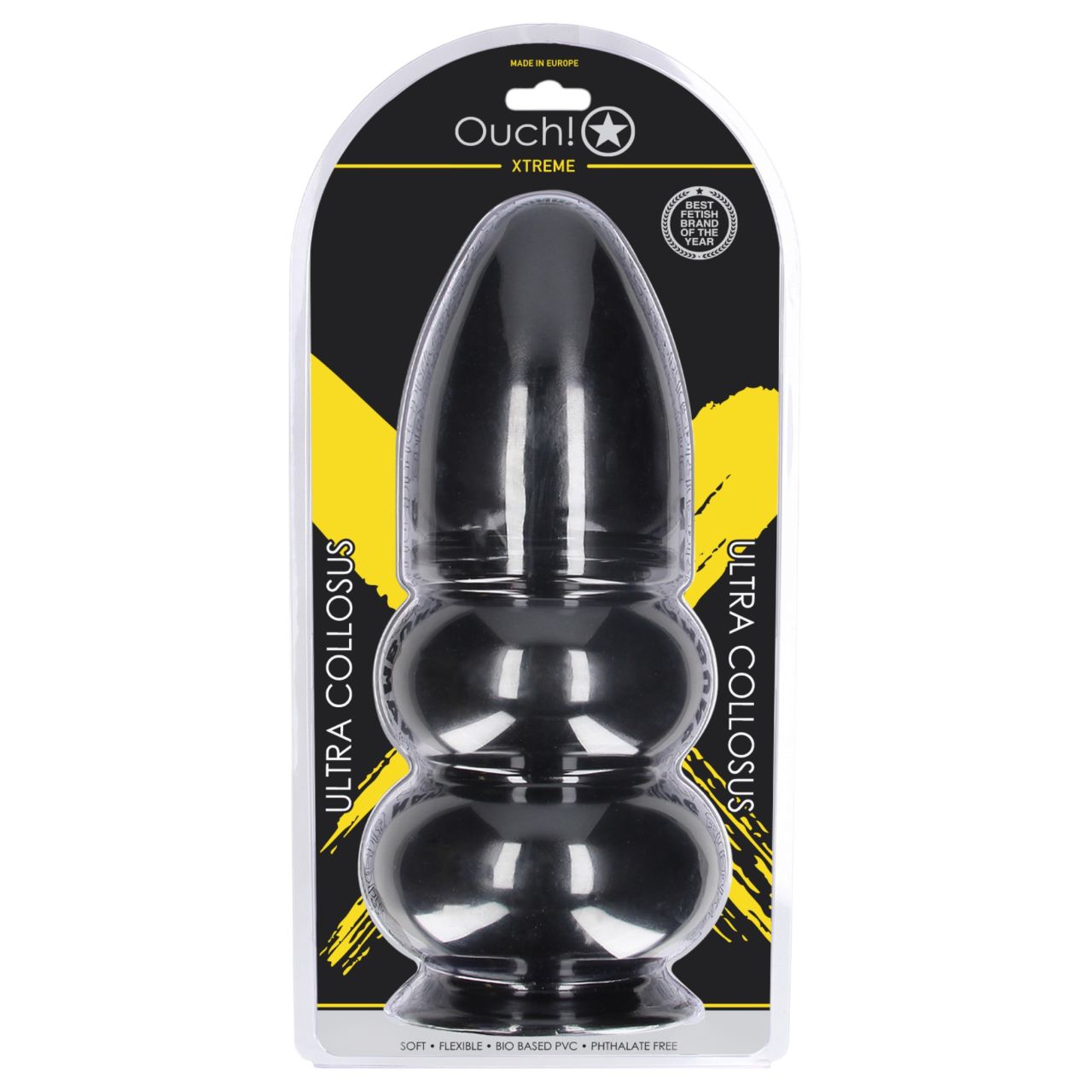 Ouch! Ultra Collosus - extra méretű anál plug (fekete) - 33 cm Ouch! Ultra Collosus - extra méretű anál plug (fekete) - 33 cm
