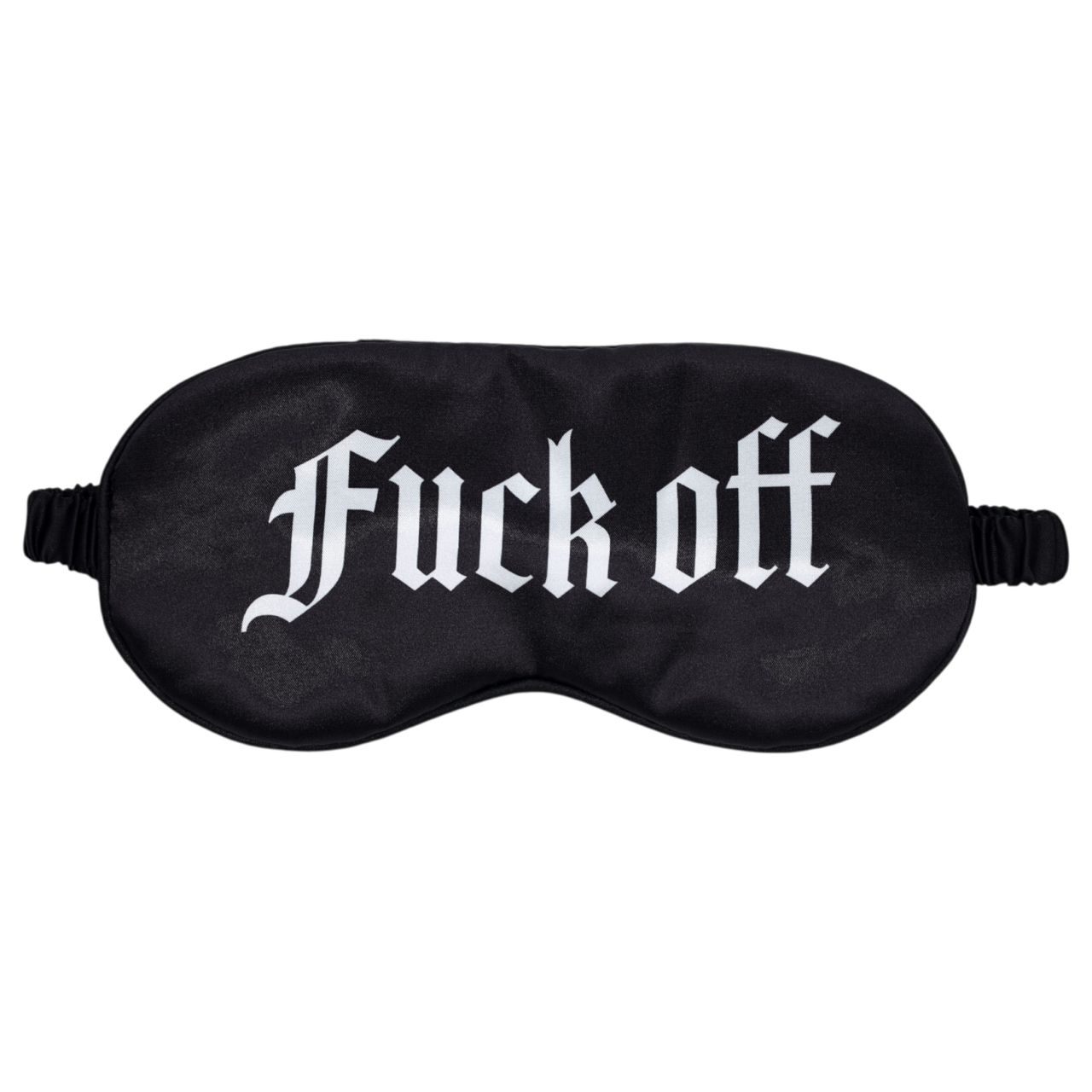Ouch! - "Fuck Off" feliratos szatén szemmaszk (fekete)