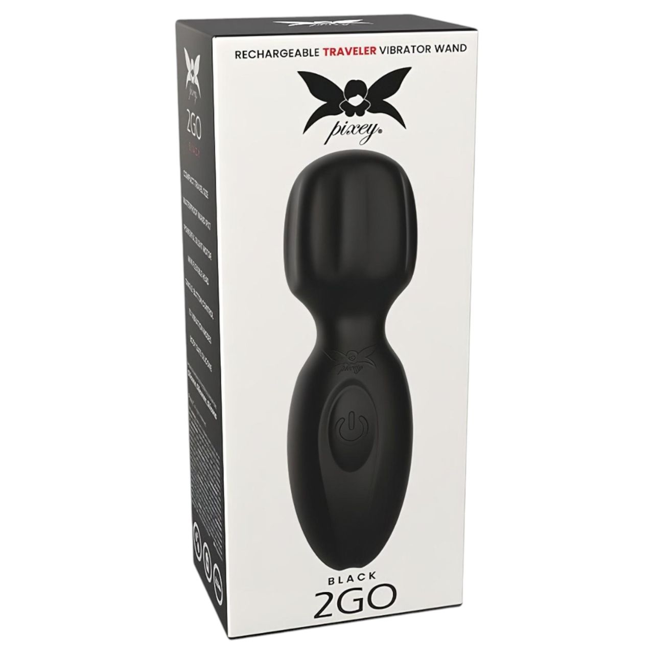 Pixey 2GO - akkus mini masszírozó vibrátor (fekete) Pixey 2GO - akkus mini masszírozó vibrátor (fekete)