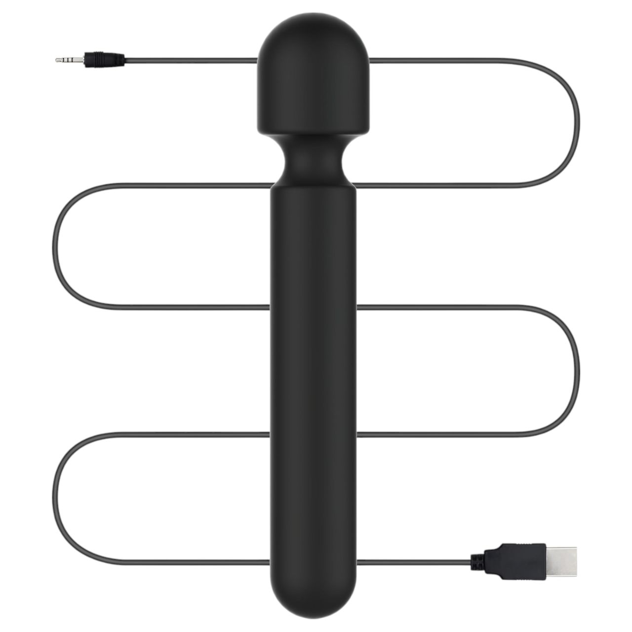 BLAQ - nagy digitális wand masszírozó vibrátor (fekete)