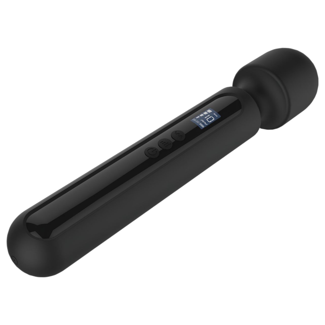 BLAQ - nagy digitális wand masszírozó vibrátor (fekete)