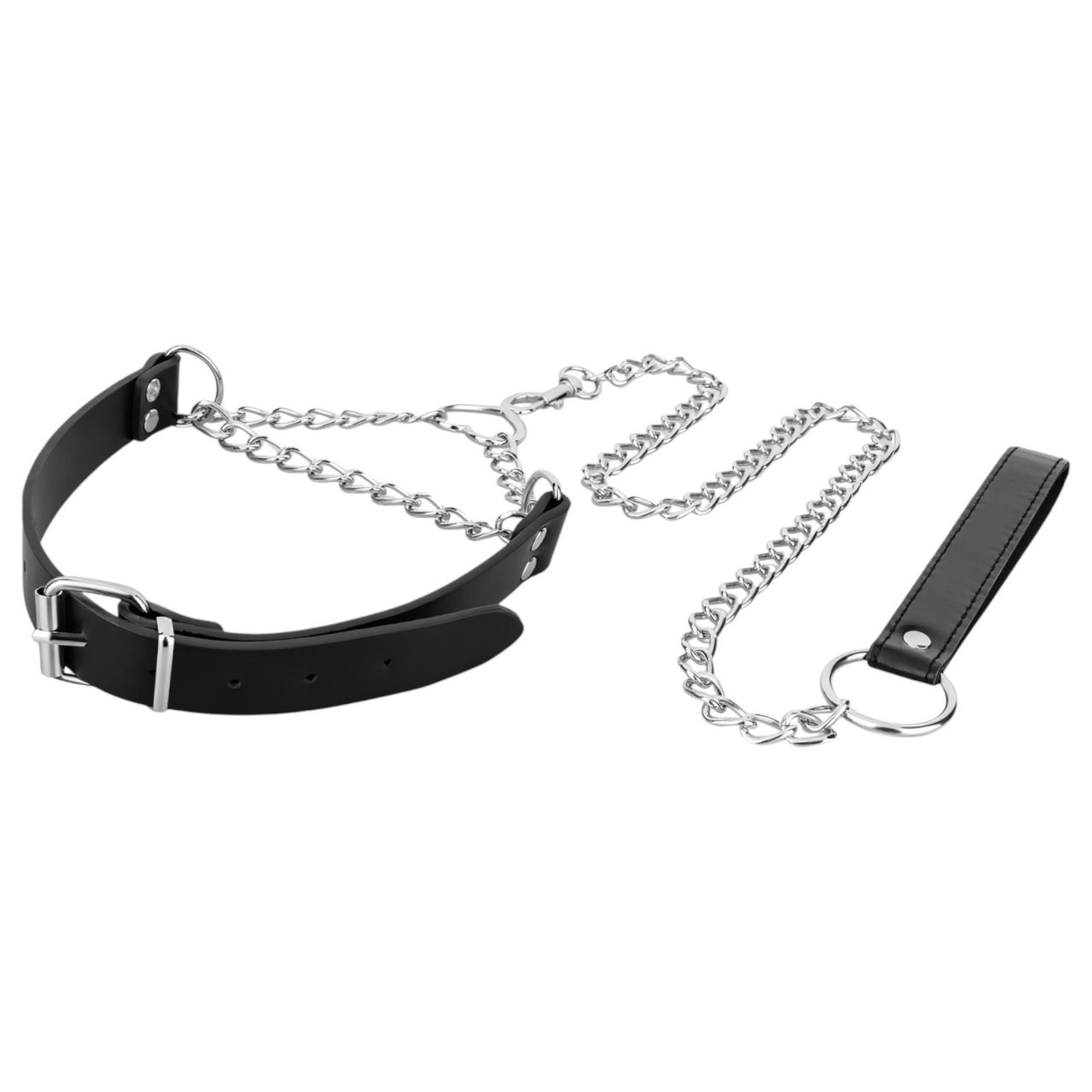 Bedroom Fantasies - nyakörv pórázzal, bondage szett (fekete)