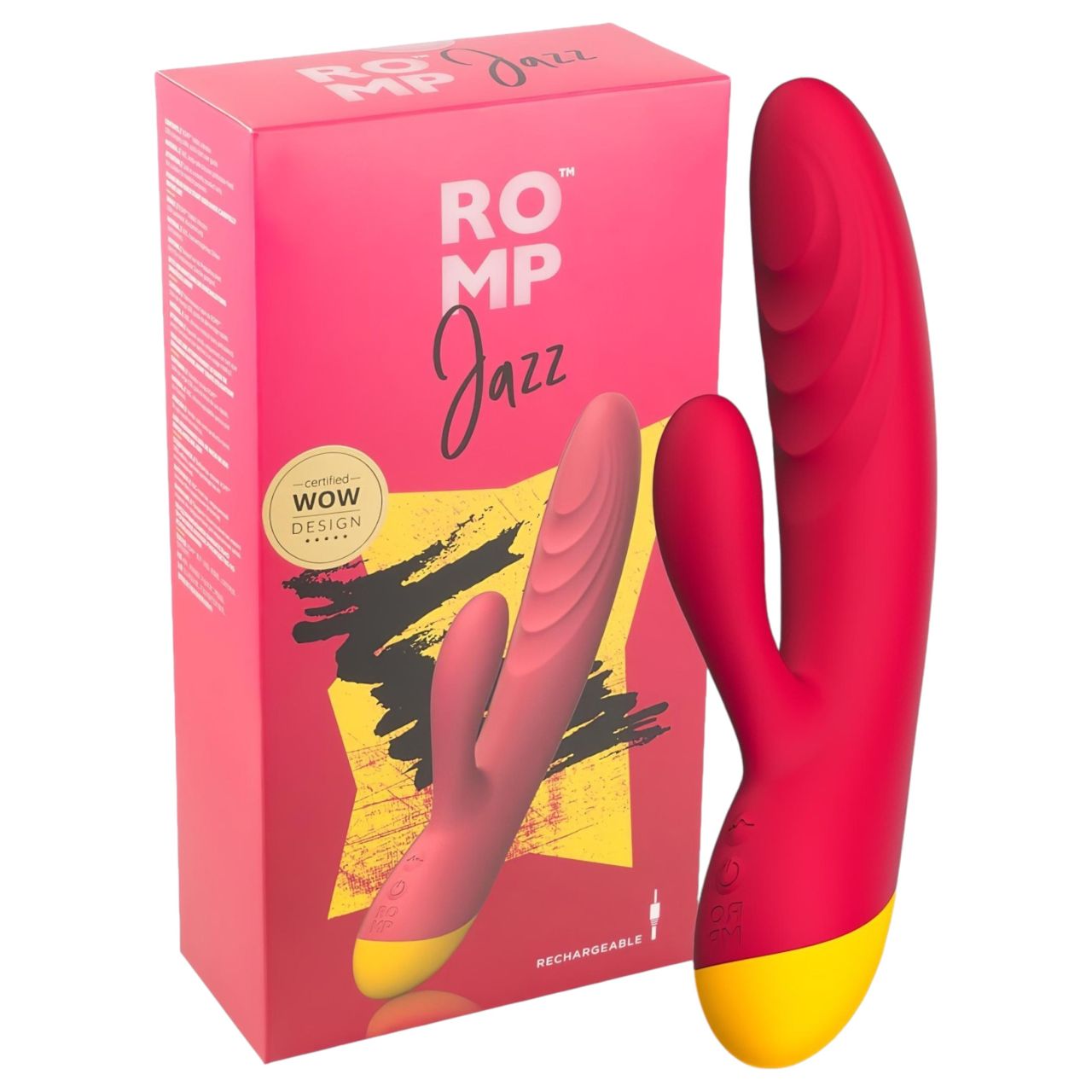 ROMP Jazz - vízálló csiklókaros G-pont vibrátor (pink) ROMP Jazz - vízálló csiklókaros G-pont vibrátor (pink)