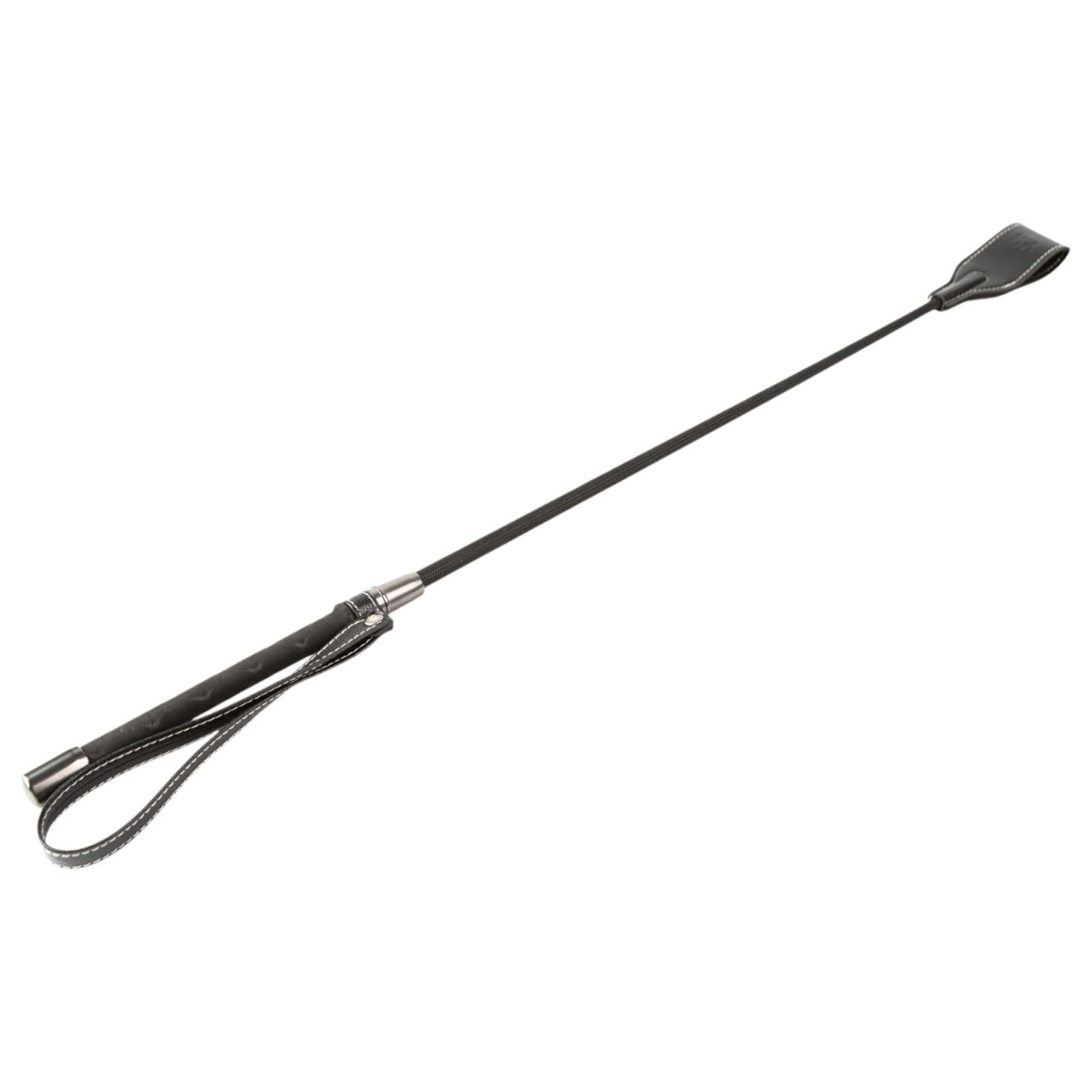Sei Mio - hosszú műbőr lovaglópálca, 53 cm (fekete) Sei Mio - hosszú műbőr lovaglópálca, 53 cm (fekete)