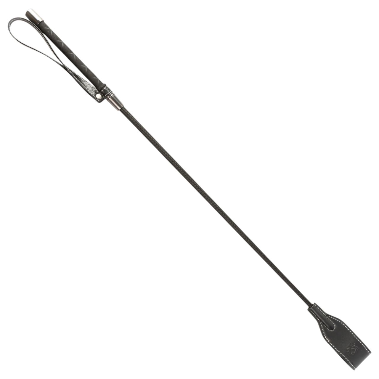Sei Mio - hosszú műbőr lovaglópálca, 53 cm (fekete) Sei Mio - hosszú műbőr lovaglópálca, 53 cm (fekete)