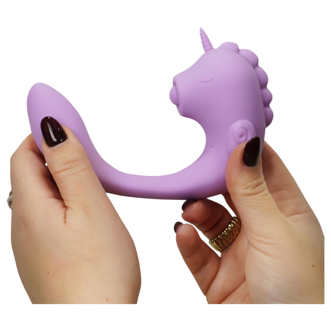 Unihorn C-Horse - G-pont és csiklóizgató vibrátor (lila)