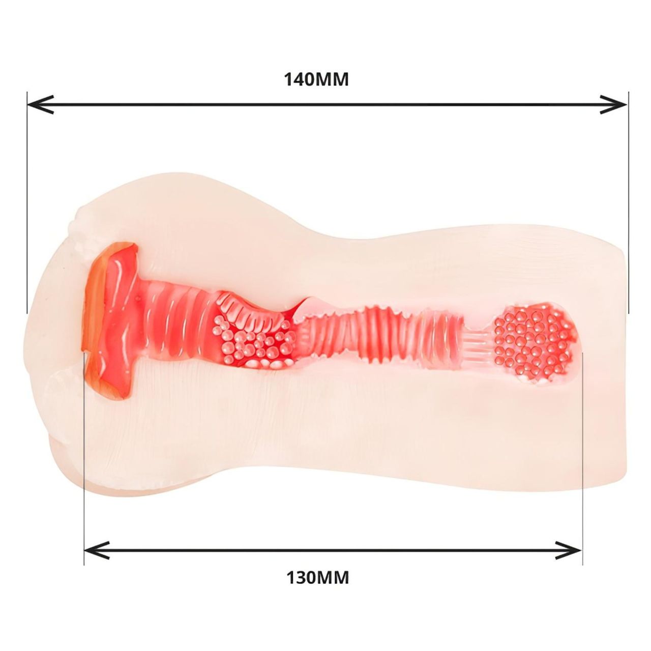 TAMASHII Continuous Orgasm - anime műpunci maszturbátor (testszínű)