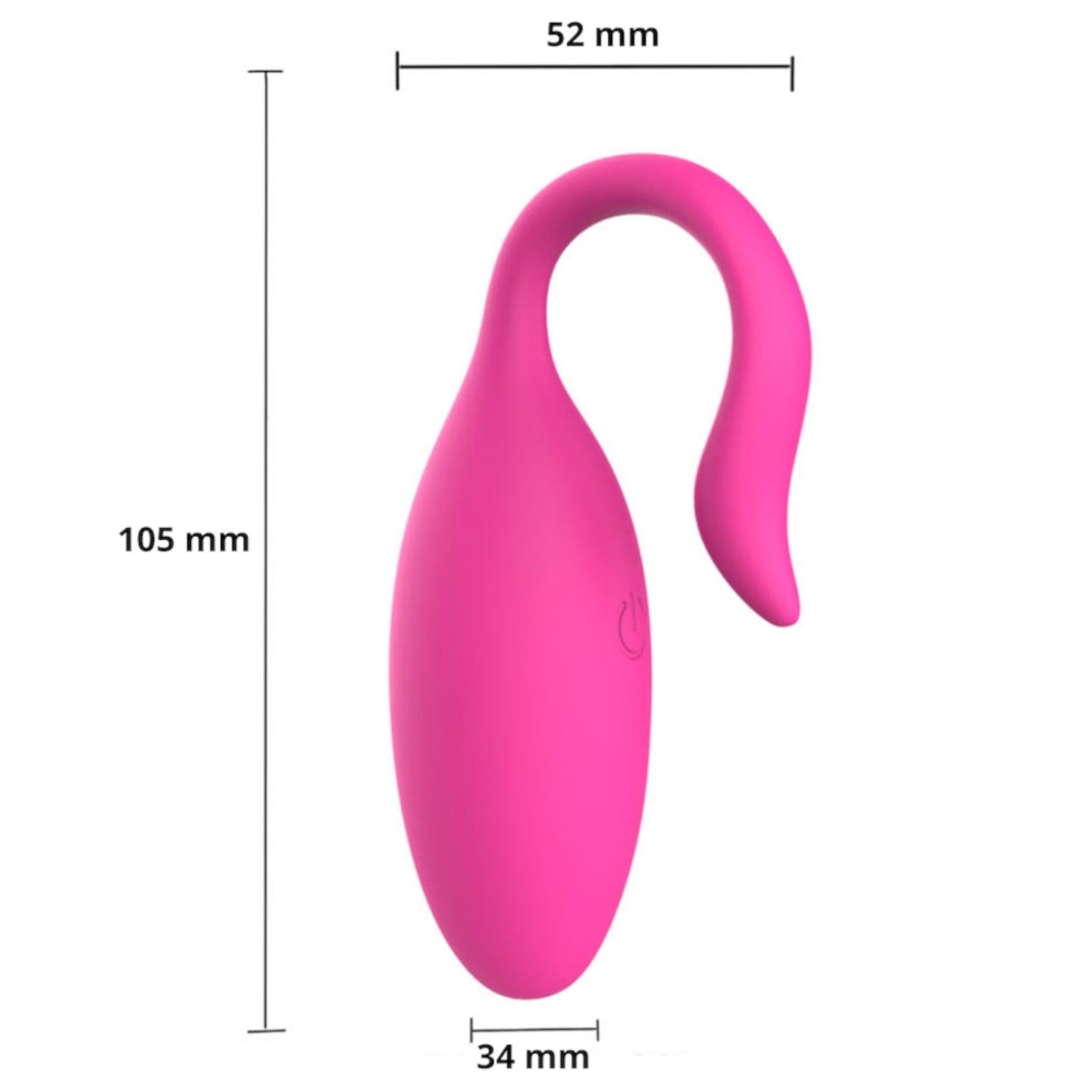 Erospace Sweet Play - hordható, app-vezérelt vibrotojás (pink)
