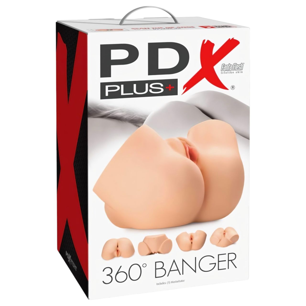 PDX 360 Banger - élethű torzó maszturbátor (testszínű)