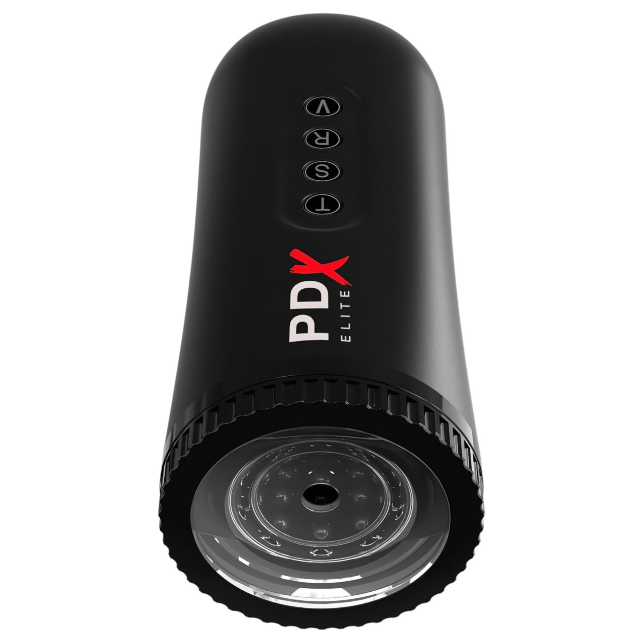 PDX Moto Blower - szívó, rezgő maszturbátor férfiaknak (fekete)