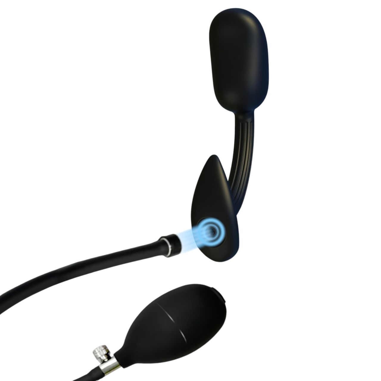 Kangvo - mágneses prosztata masszírozó anál plug görgőgolyóval (fekete)