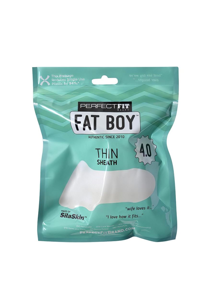 Perfect Fit Fat Boy Thin - fehér vastagító péniszköpeny (10 cm) Perfect Fit Fat Boy Thin - fehér vastagító péniszköpeny (10 cm)