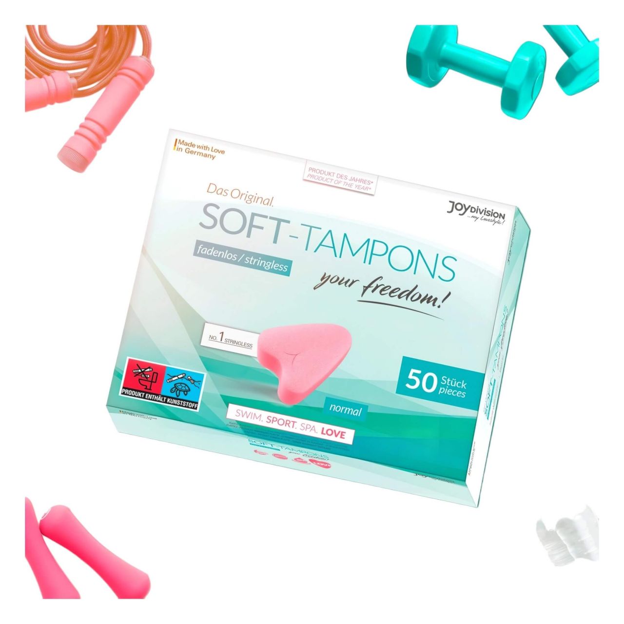 JoyDivision Soft-Tampons - zsinór nélküli puha tampon (50 db) JoyDivision Soft-Tampons - zsinór nélküli puha tampon (50 db)