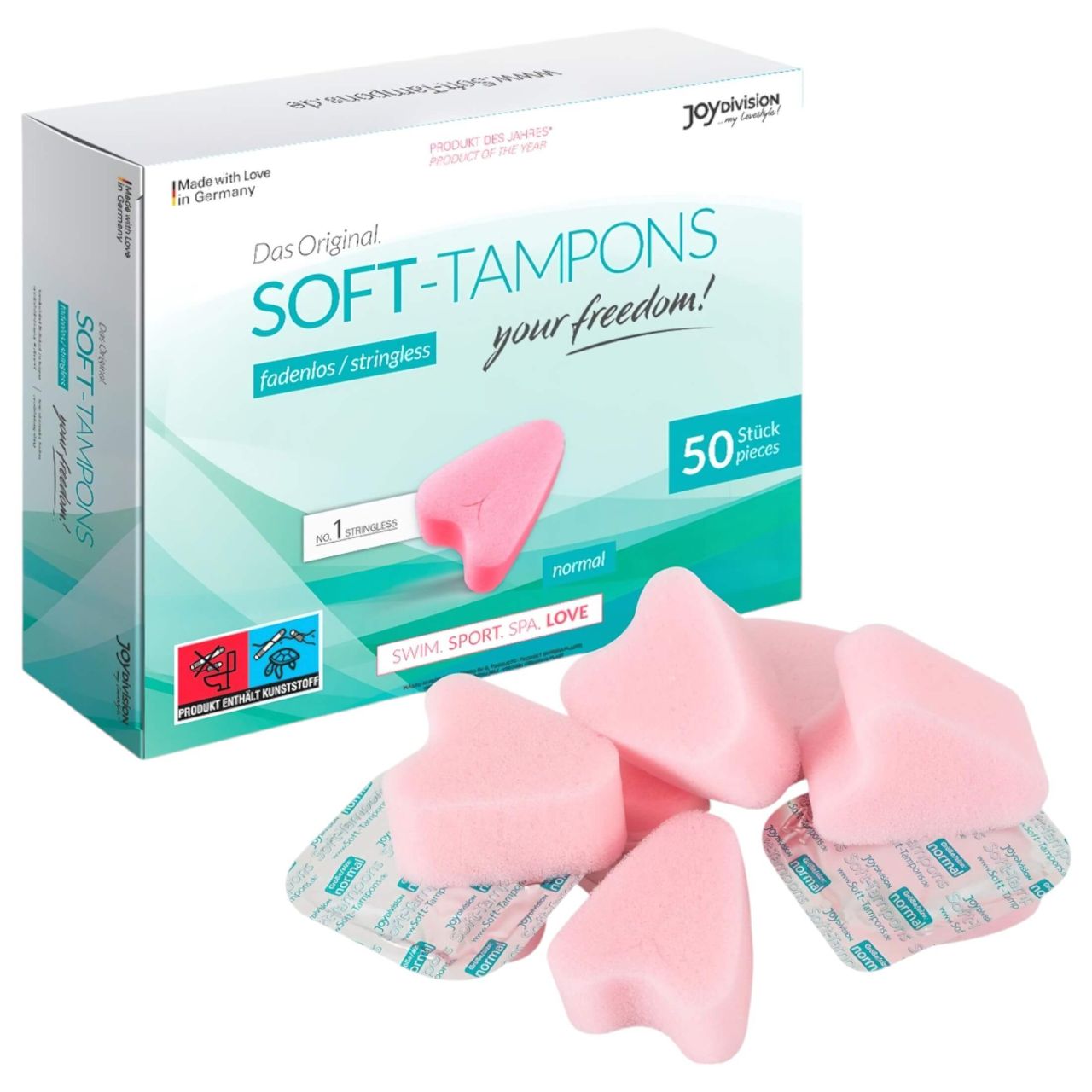 JoyDivision Soft-Tampons - zsinór nélküli puha tampon (50 db) JoyDivision Soft-Tampons - zsinór nélküli puha tampon (50 db)
