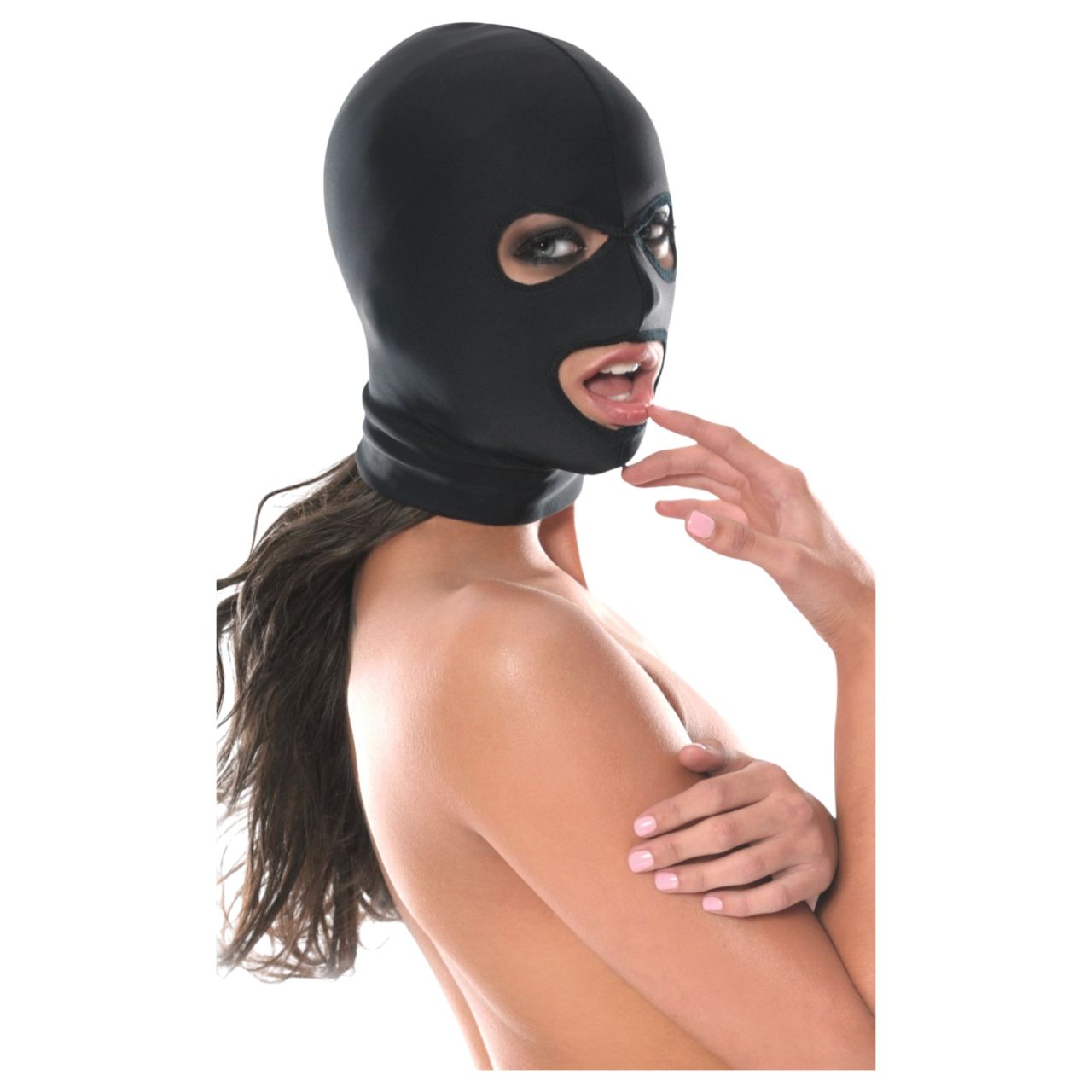 Fetish Fantasy - bondage szopóálarc orálszexhez (fekete) Fetish Fantasy - bondage szopóálarc orálszexhez (fekete)
