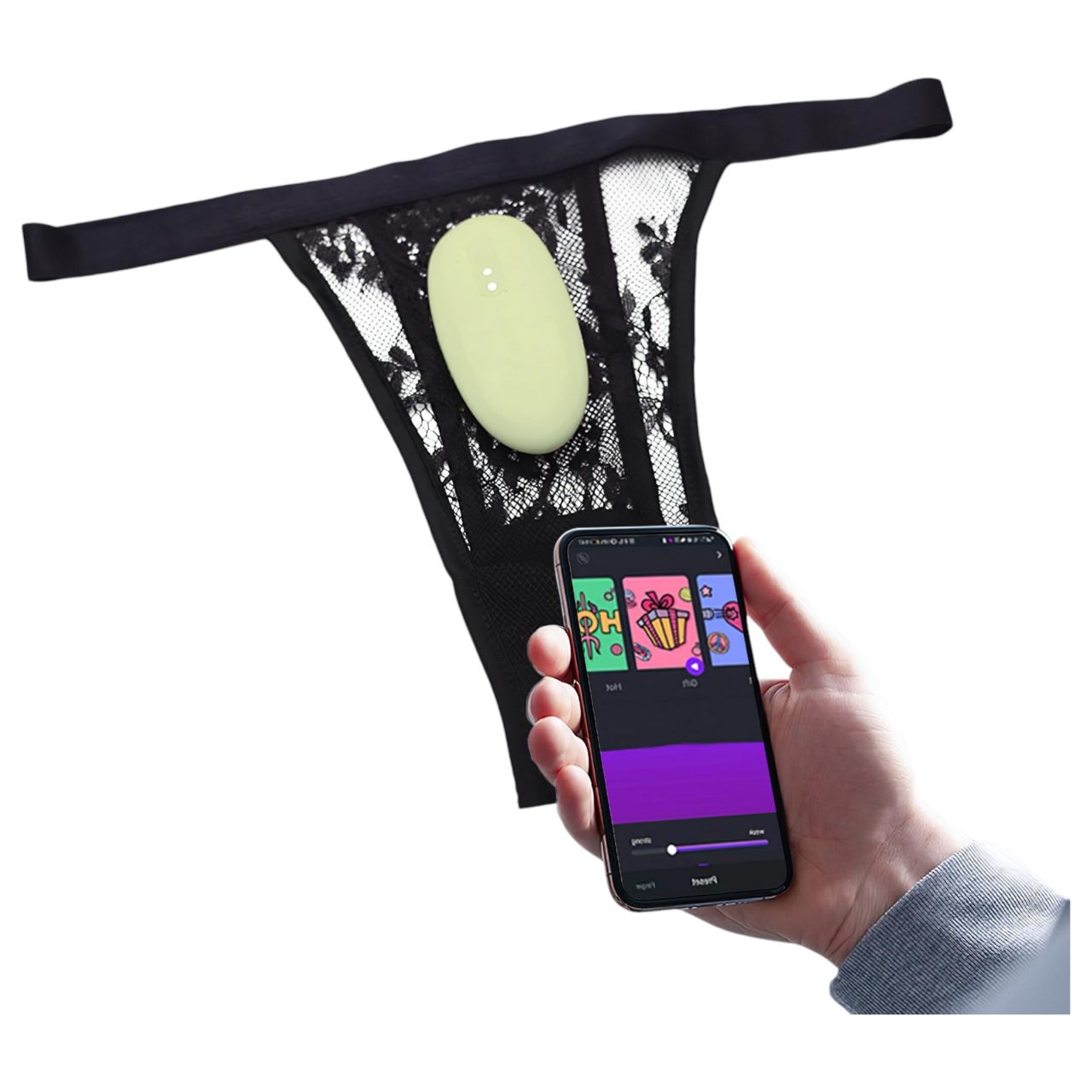 Magic Motion Nyx - hordható App-vezérelt bugyi vibrátor (zöld)