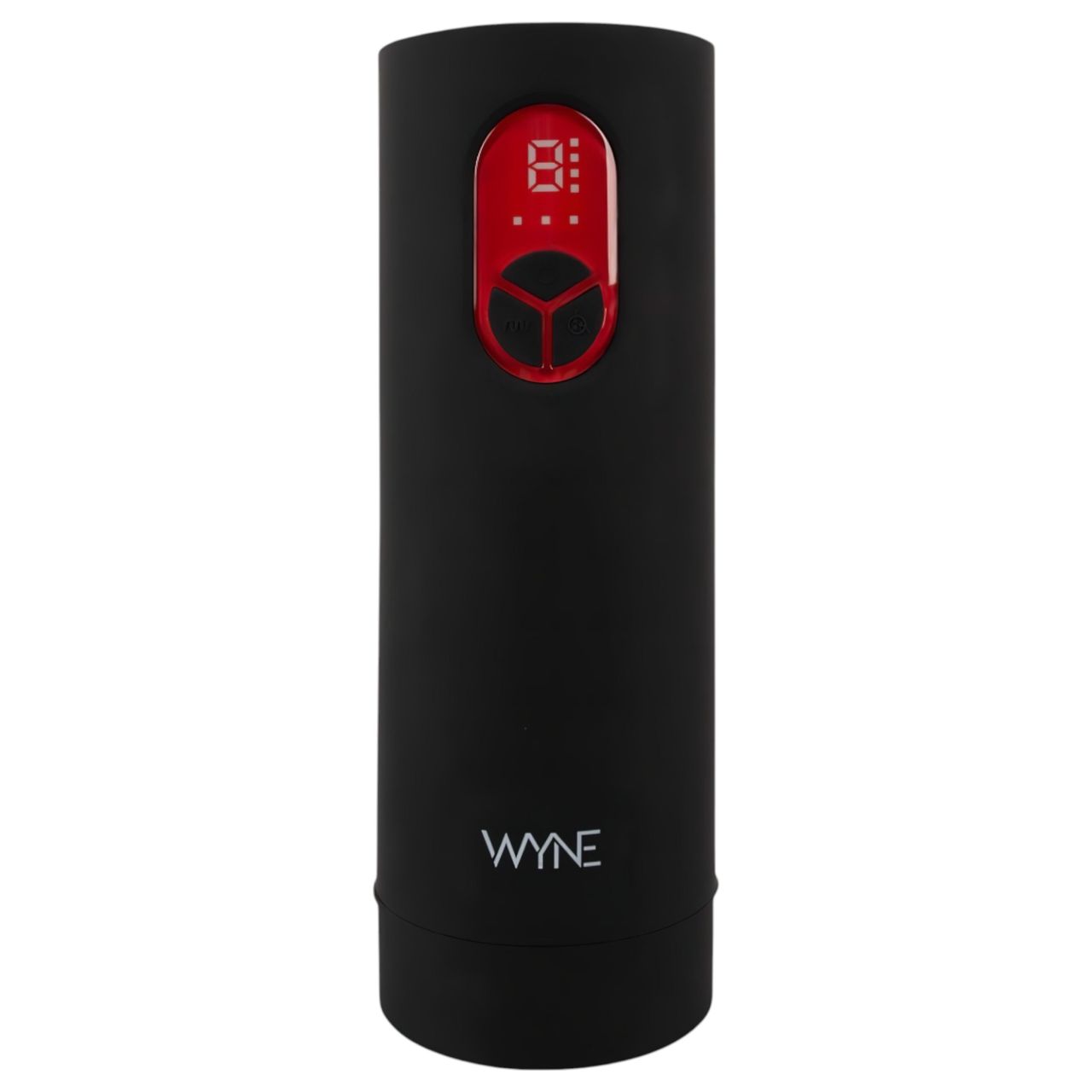 WYNE 07 - akkus, rezgő-szívó maszturbátor férfiaknak (fekete)