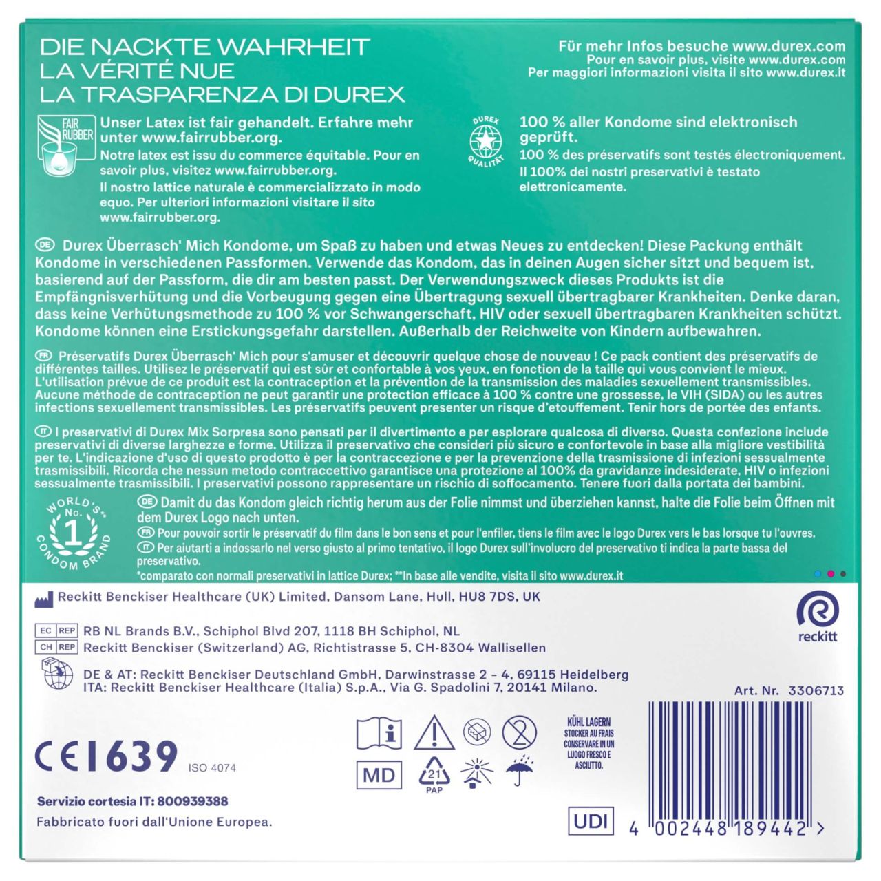 Durex Surprise Me - óvszer csomag (30 db) Durex Surprise Me - óvszer csomag (30 db)