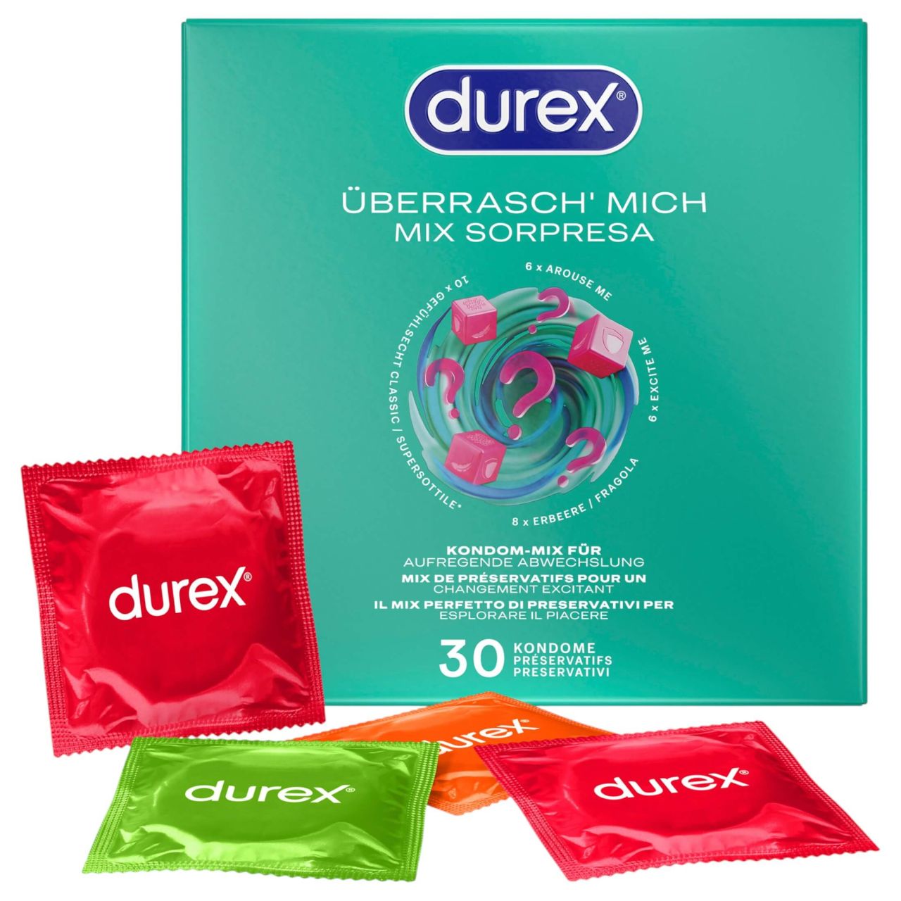 Durex Surprise Me - óvszer csomag (30 db) Durex Surprise Me - óvszer csomag (30 db)