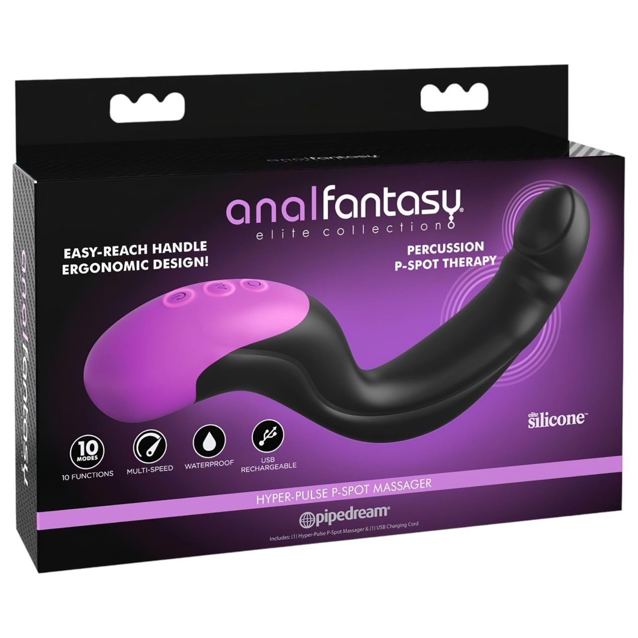 Pipedream - Anal Fantasy - pulzáló prosztata vibrátor (fekete)