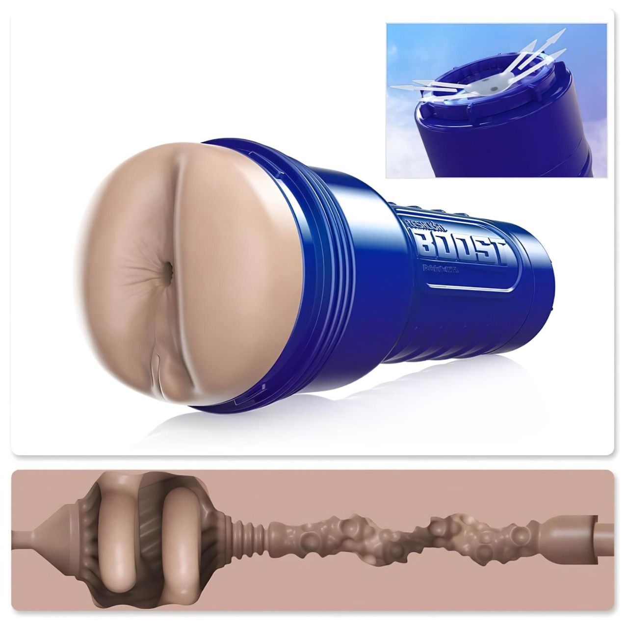 Fleshlight Boost Blast - élethű popsi maszturbátor (testszínű) Fleshlight Boost Blast - élethű popsi maszturbátor (testszínű)