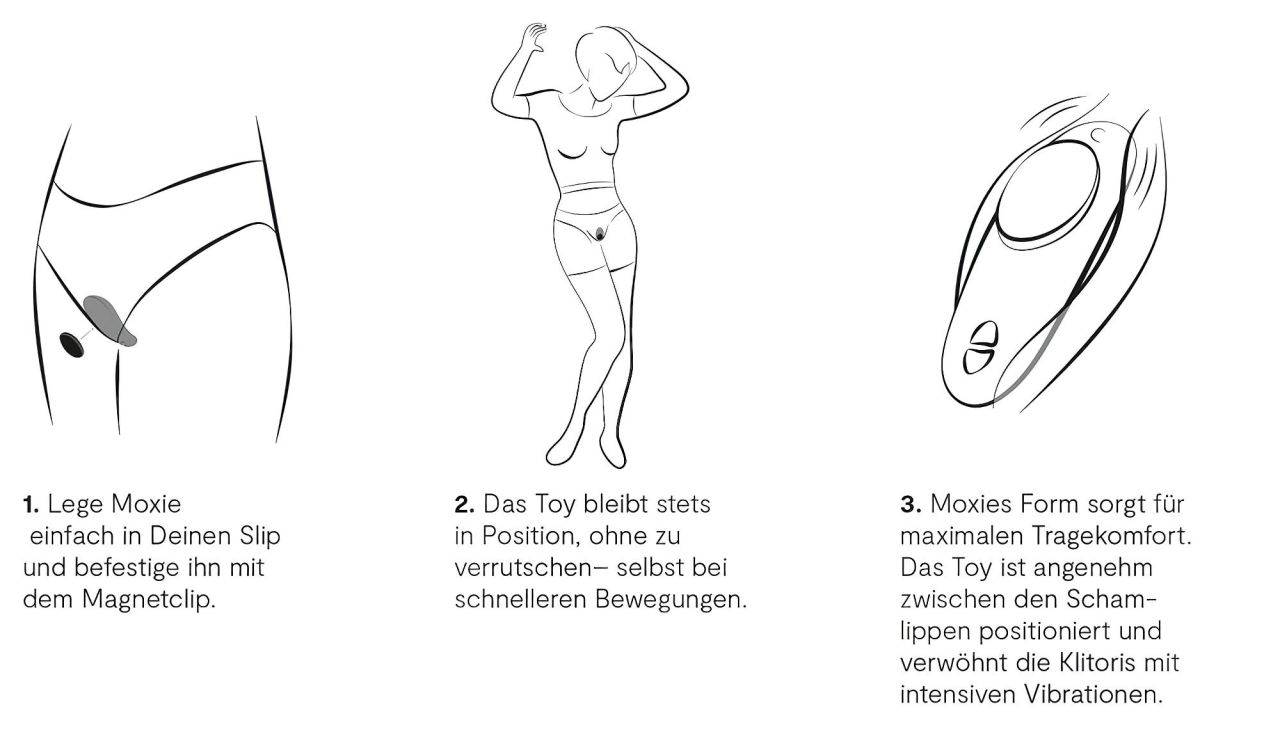We-Vibe Moxie+ - hordható App- és távirányítós csiklóvibrátor (türkiz)