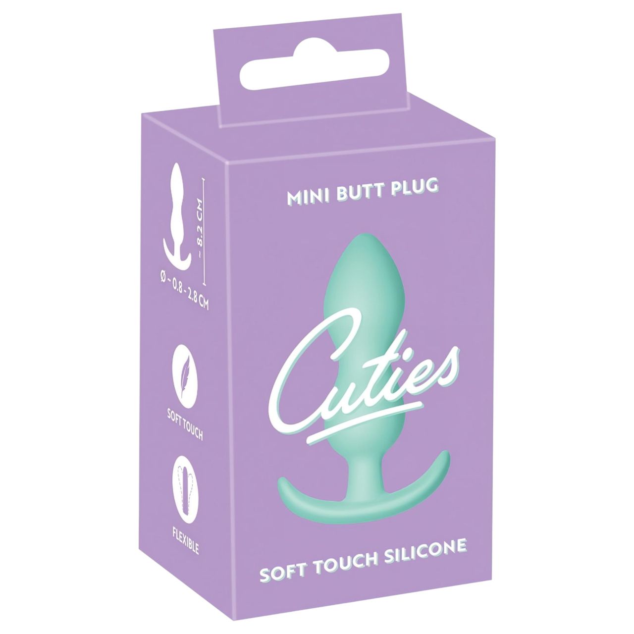 Cuties Mini Butt Plug - szilikon anál plug (zöld)